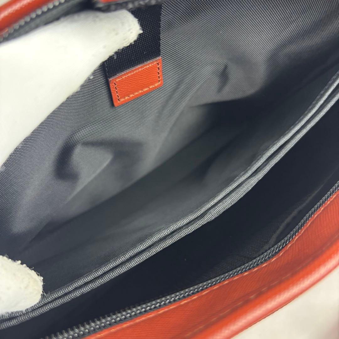 ✨美品✨ IS/IT イズイット 2wayレザービジネスバッグ レンガ