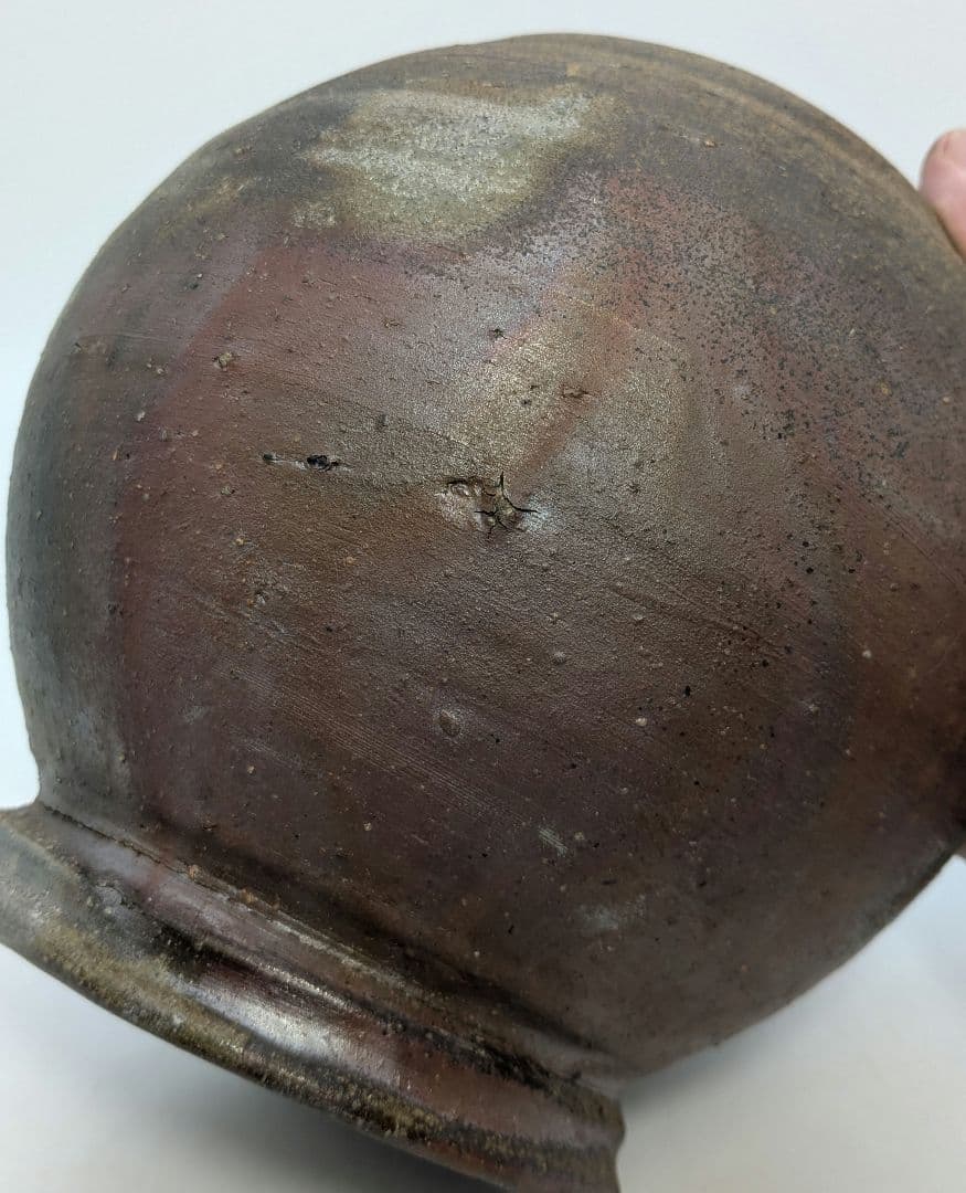 伝統工芸士 豊福寛 備前焼 水指B 共箱共布栞 茶道具 茶器 食器 抹茶 水差し