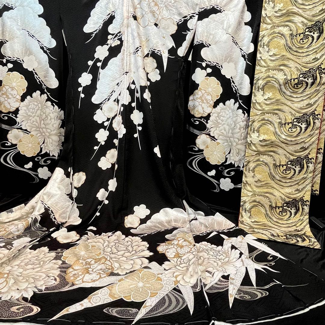 振袖フルセット■オーダー仕立て付き■新作■黒地■振袖一式■成人式