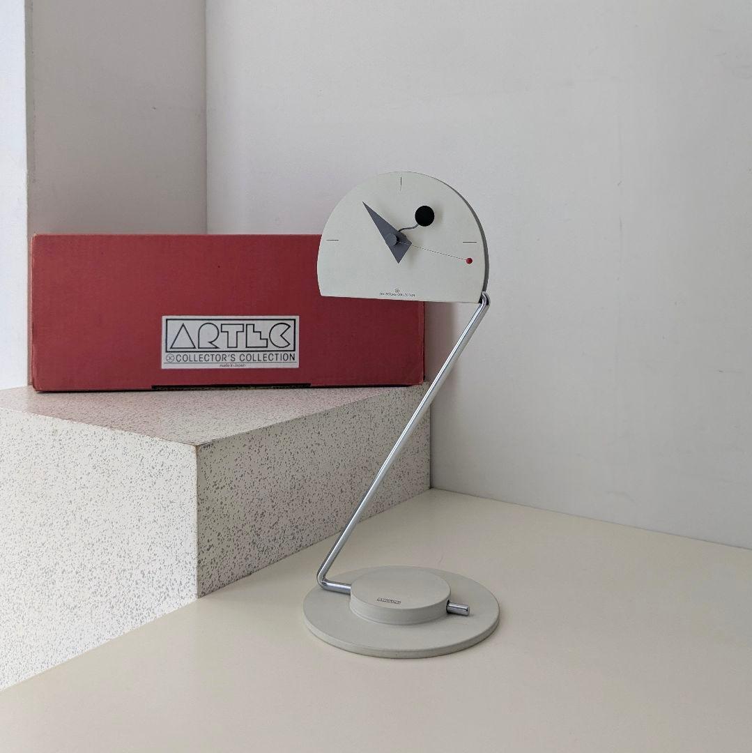 80s canetti カネッティ Peacock clock 置き時計 箱付