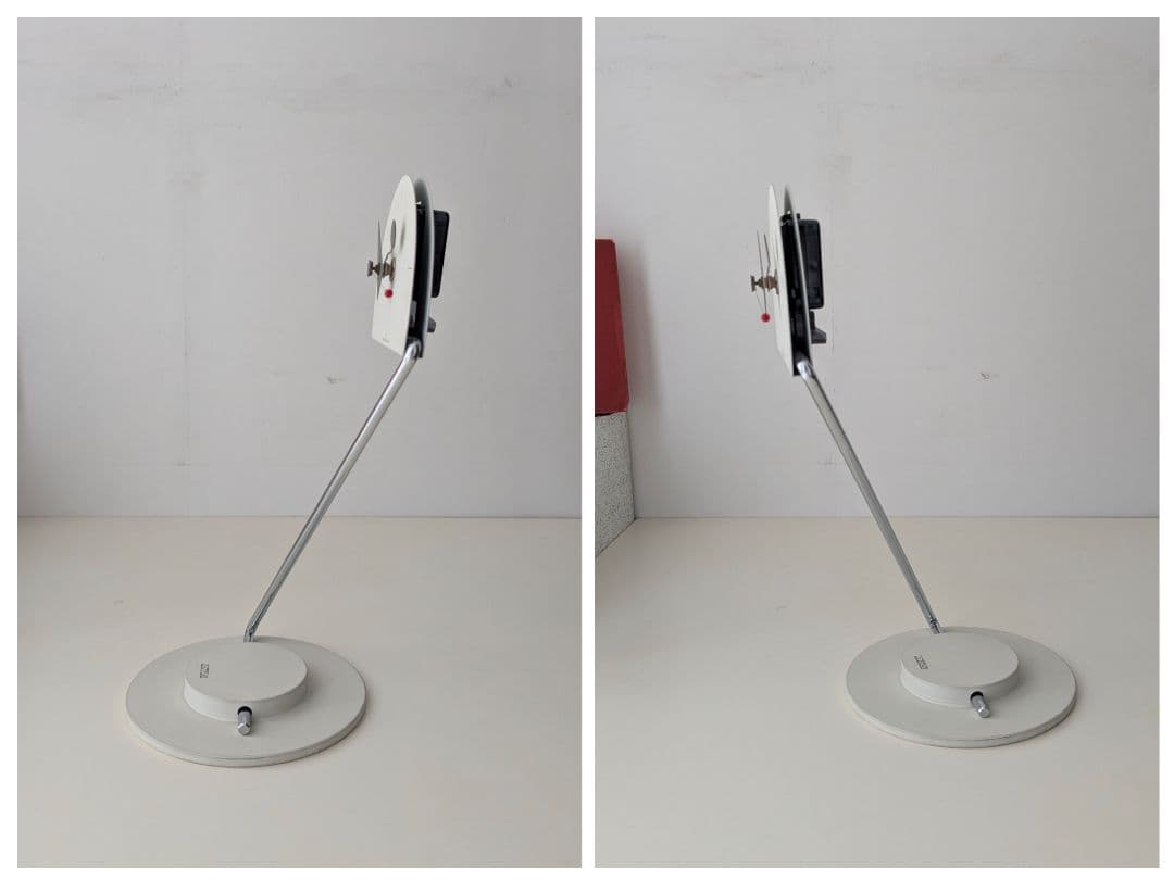 80s canetti カネッティ Peacock clock 置き時計 箱付