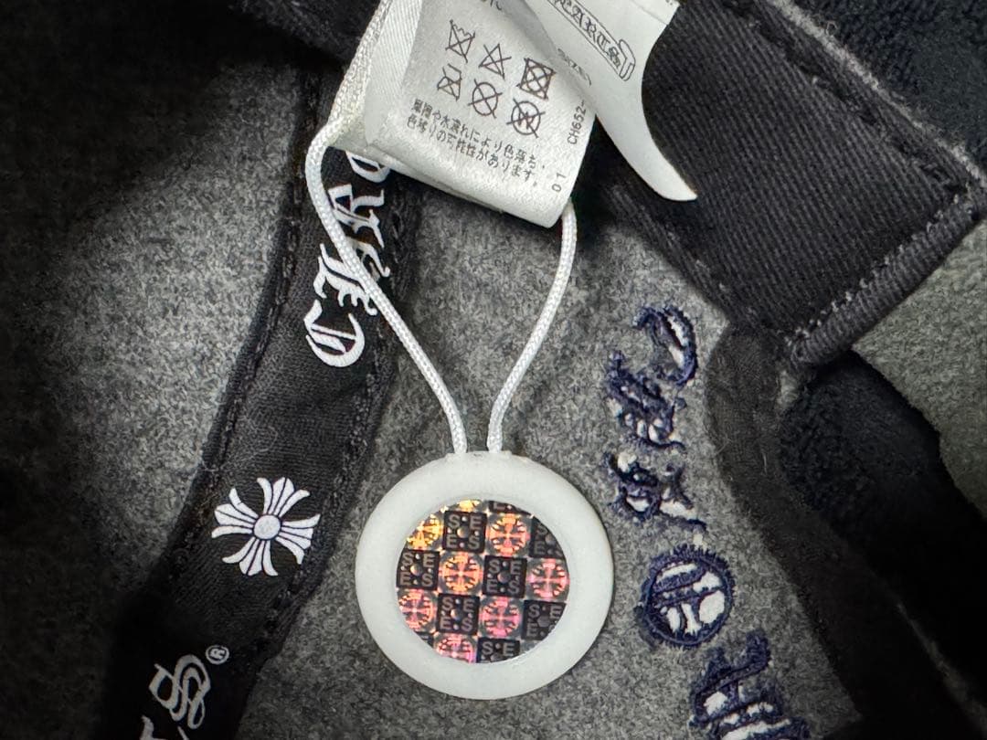 【Rinkan 鑑定済】クロムハーツ ウール キャップ クロスパッチ セメタリー