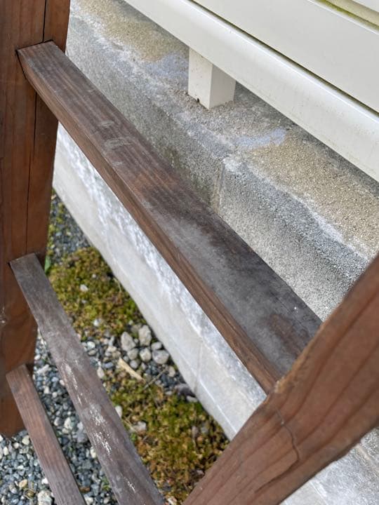 古材 ビンテージ梯子 はしご 古道具当時物 アンティーク インテリアディスプレイ