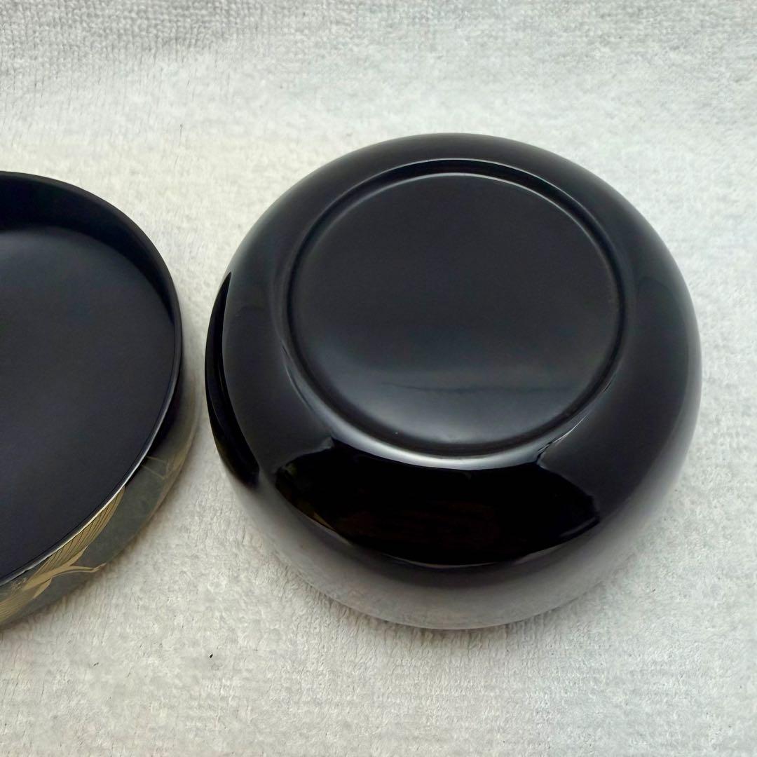 茶道具 平棗 日の出 鶴蒔巻 宗景作【匿名配送】