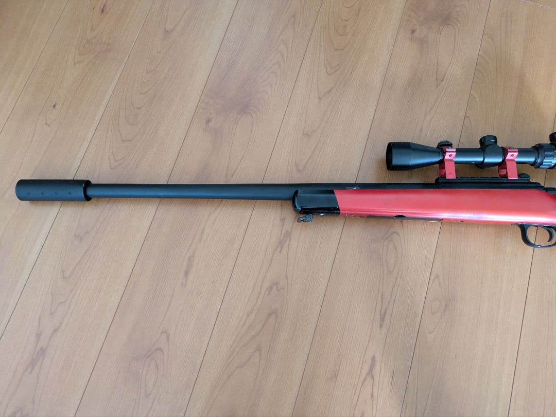 スナイパーライフルVSR-10 赤と黒 スコープ付き