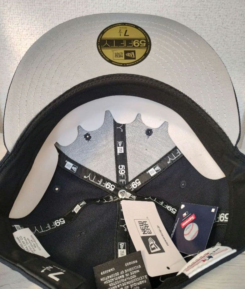 シュプリーム NY ヤンキース キャップ　7 1/2