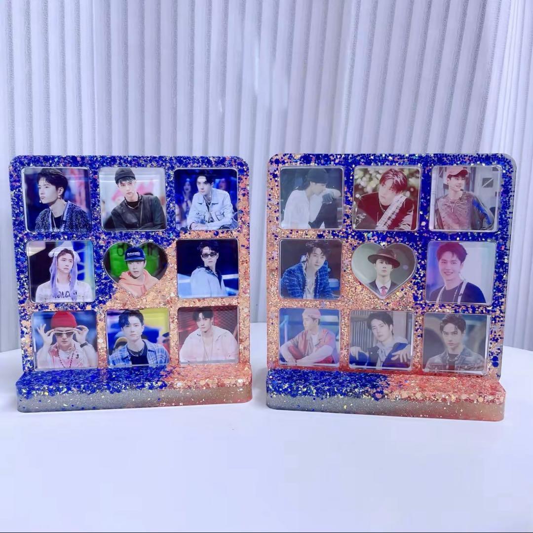 肖戦 王一博 2番スタジオ 両面レジン九宫格 玄関　置物新作　3セット❣️確認用②