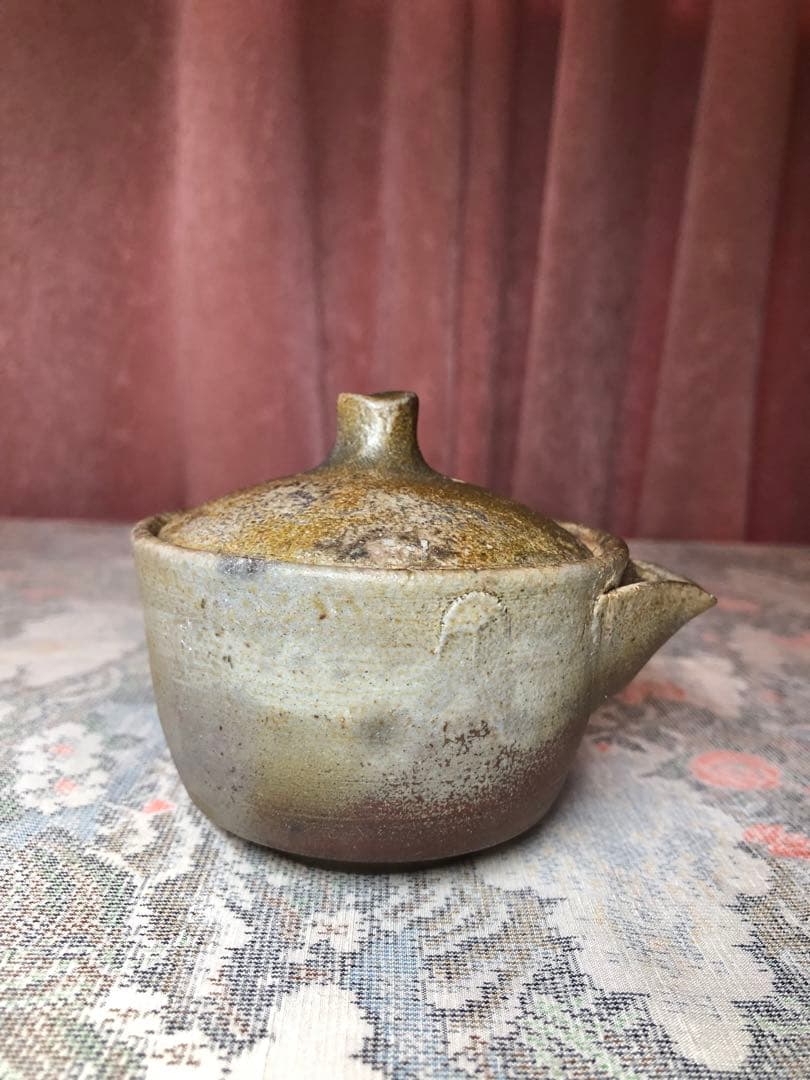 備前焼宝瓶、豊福寬手造　茶道具　煎茶道具 美品