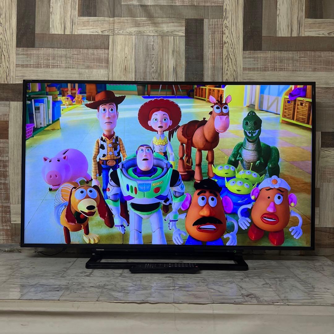 即日受渡❣️全国送料込東芝50型液晶テレビ外付けHDD録画対応　HDMI×2端子