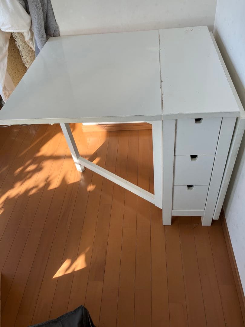 IKEA ノールデン NORDEN シンプルホワイトダイニングテーブル