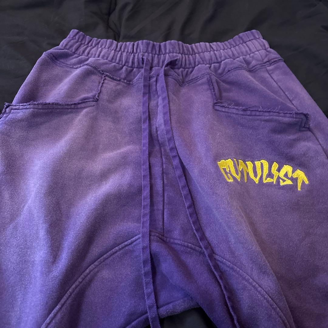 CULTULIST ロゴ入り 紫 サルエルパンツ
