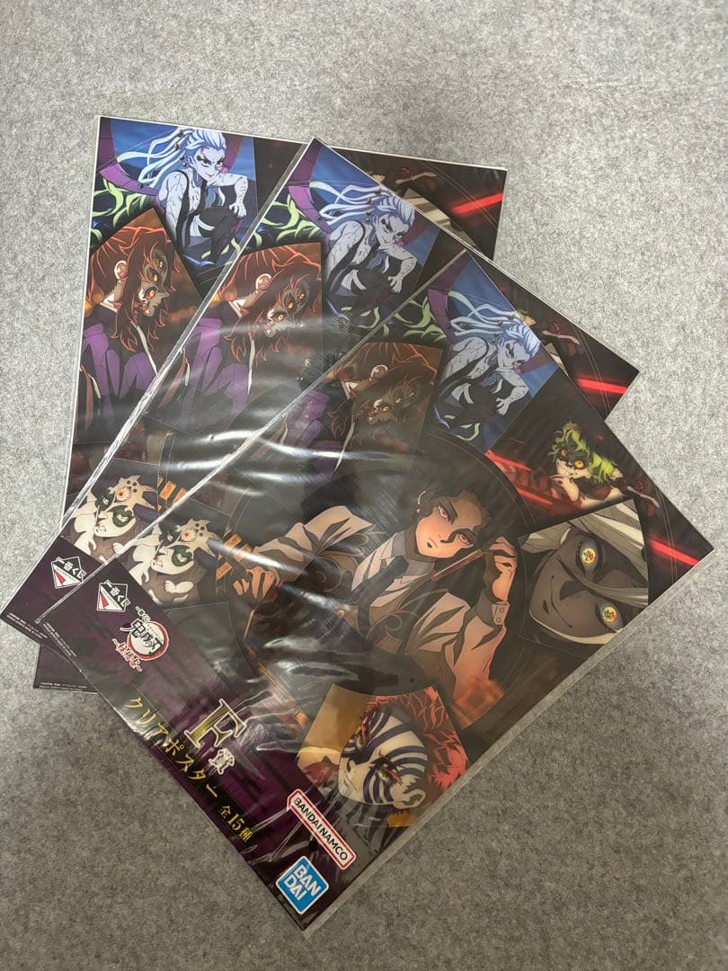 鬼滅の刃 一番くじ 柱稽古　F賞クリアポスター 義勇、実弥、煉獄、宇髄、しのぶ等