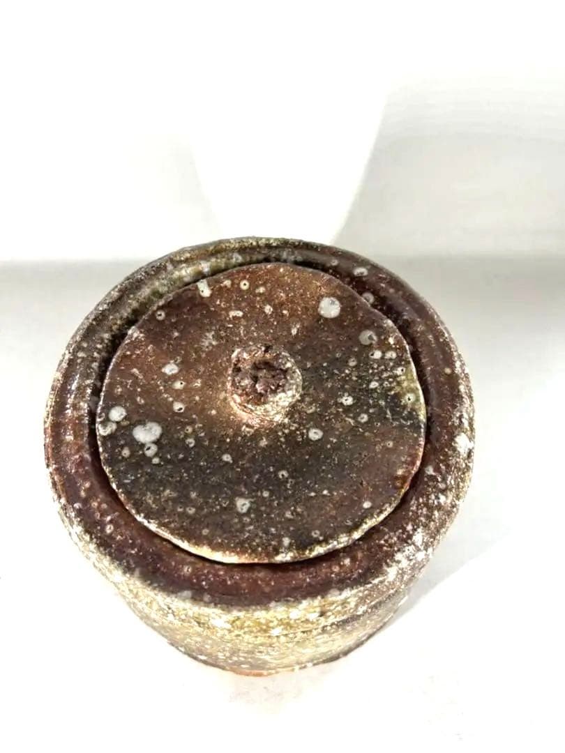 佐伯健剛　信楽焼　水指　水差し　直径16㎝　高さ16㎝