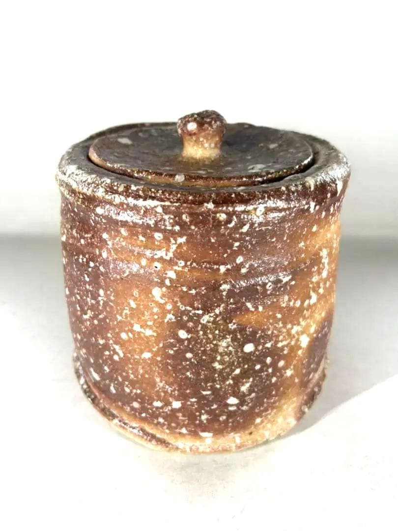 佐伯健剛　信楽焼　水指　水差し　直径16㎝　高さ16㎝