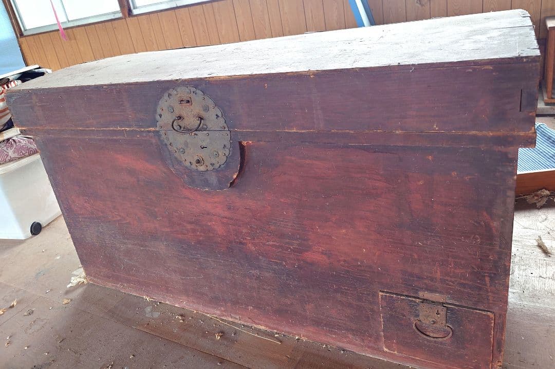長持　（明治〜大正時代）　レトロ　アンティーク家具　衣類布団収納
