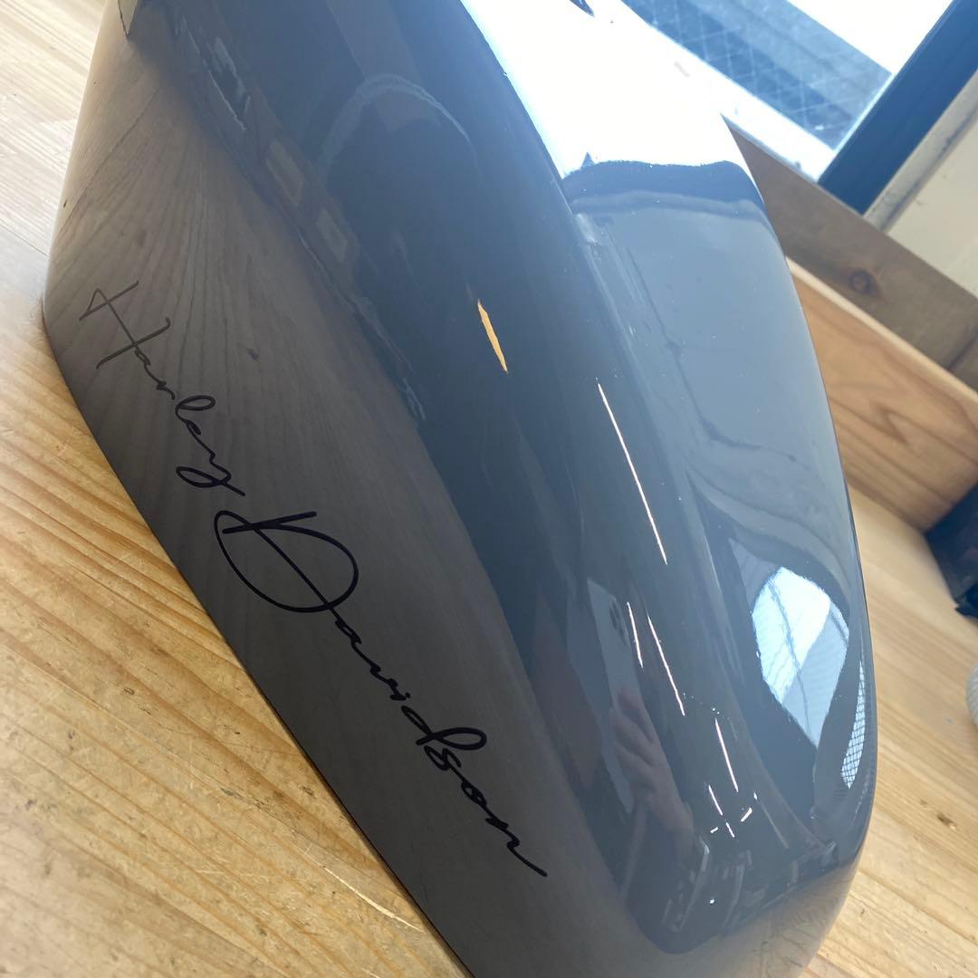 サイモンカスタム タンクカバー グロスグレー・ブラックハンドスクリプト