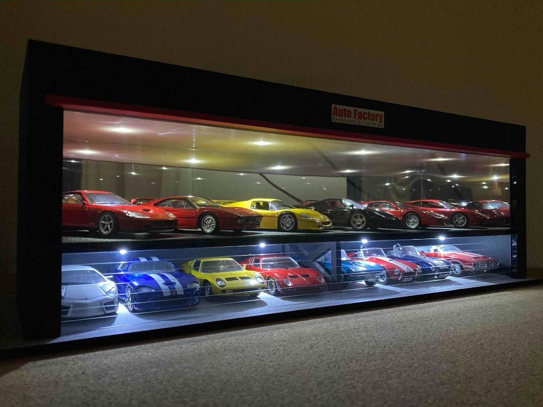 ミニカー専用ジオラマ：1/64＆1/43ショールーム＆ガレージⅠ（ワイドタイプ）