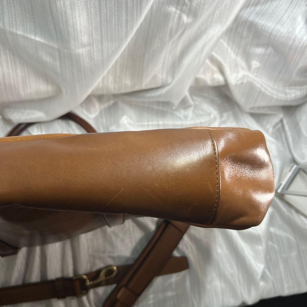 COACH ブラウン レザー ビジネスバッグ
