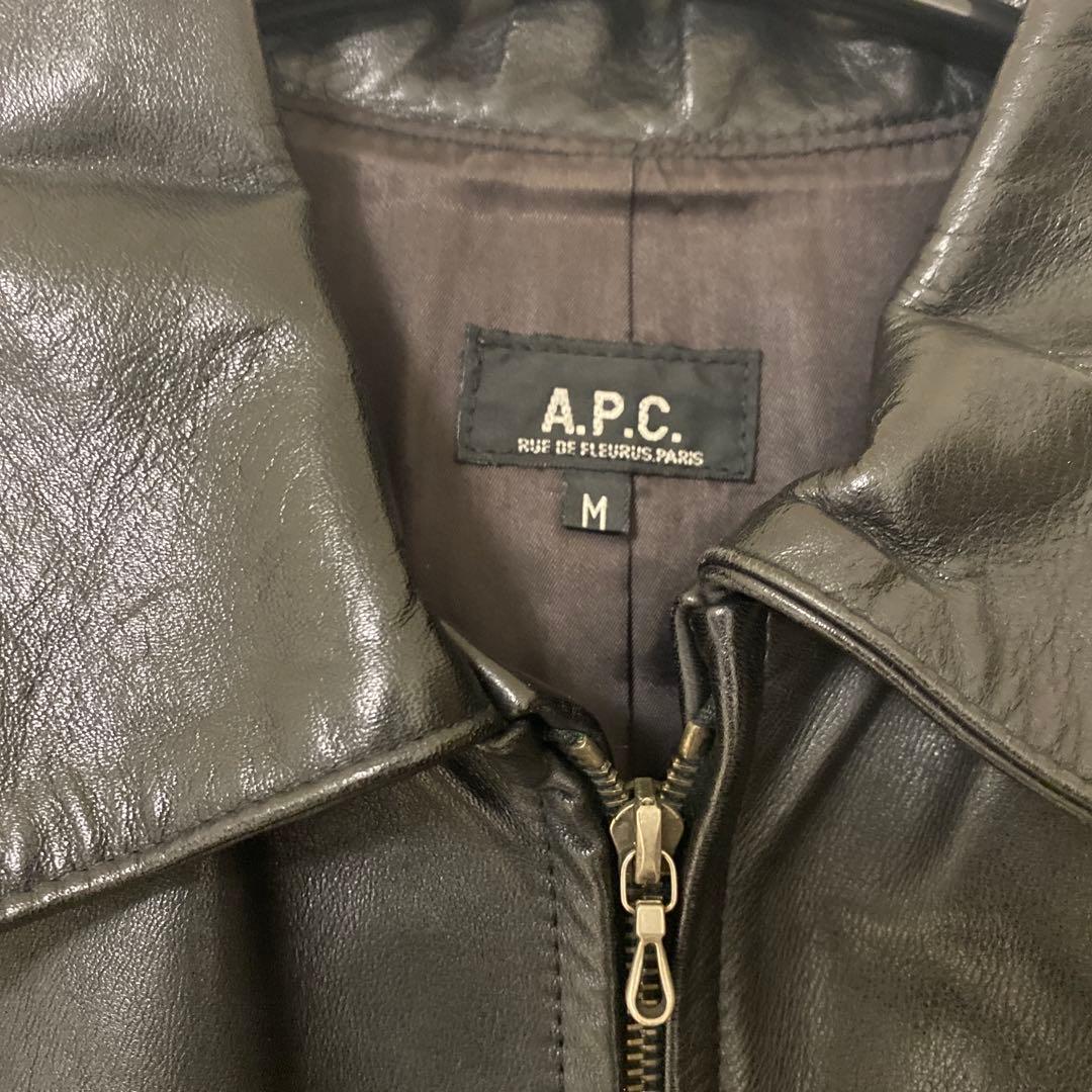 A.P.C シングルライダースジャケット