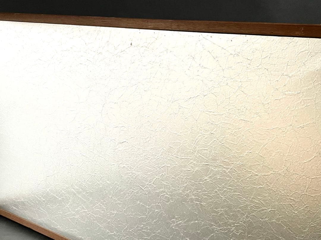 「祖」 銀揉み 銀紙 風炉先屏風 桑枠 紙箱 茶道具 （115⑤）