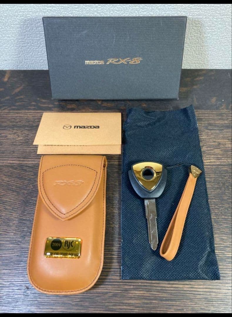 Mazda RX-8 特製レザーキーケースセット ブランクキー