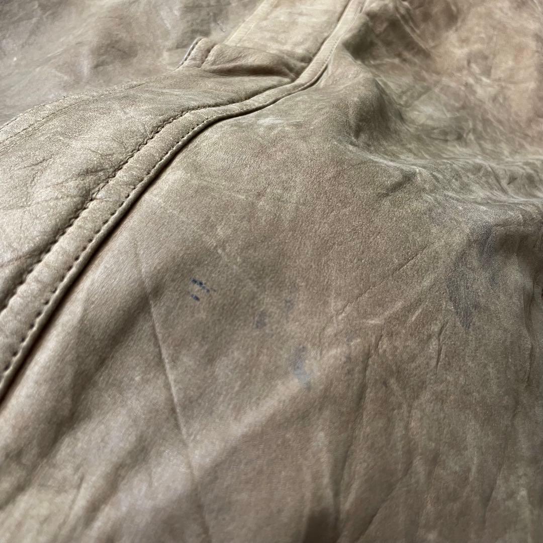 ジャケット・アウター Leather bomber jacket black brown 2X