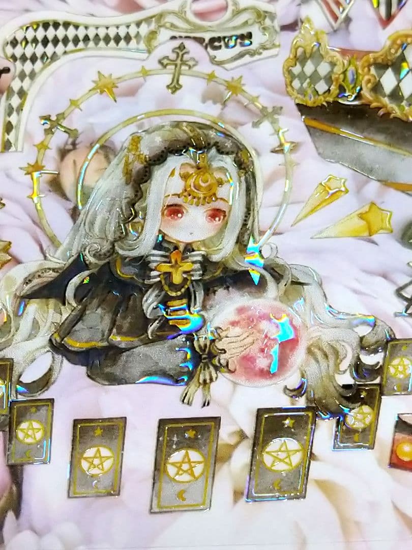 ✩のこり１✩J368＃乐园舞会(贝壳光)shine切り売り海外人物マステ女の子