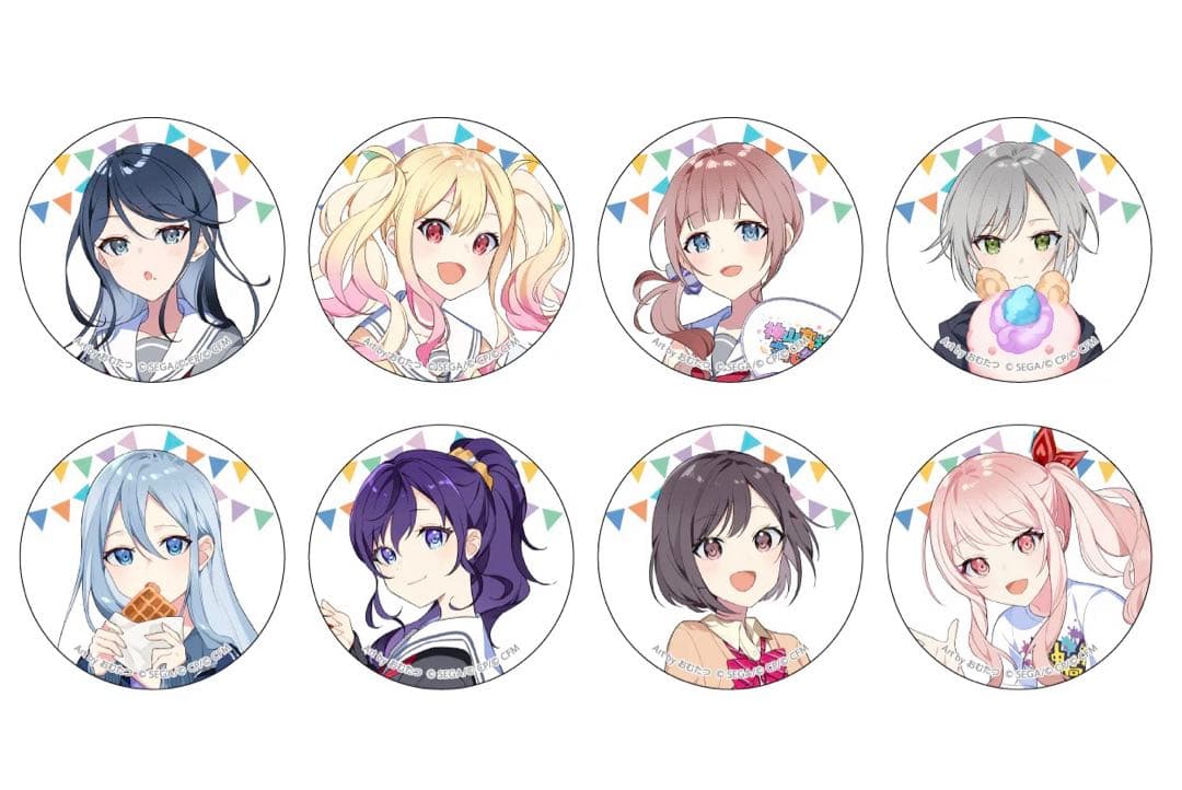 プロセカ　神山高校文化祭　缶バッジ　アクリルカード　色紙　B未開封各1BOX