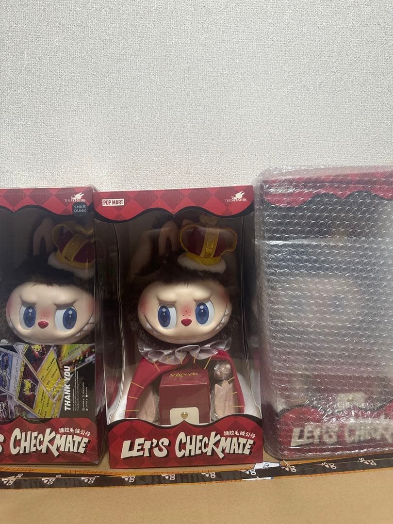 ポップマート THE MONSTERS レッツ チェックメイト ぬいぐるみ　3個