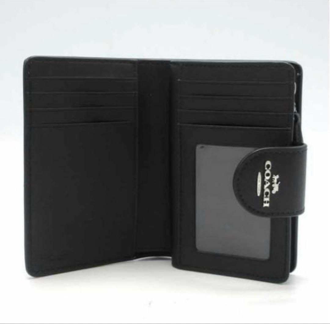 新品未使用 COACH 二つ折り財布 リボン柄 大人可愛い プレゼント