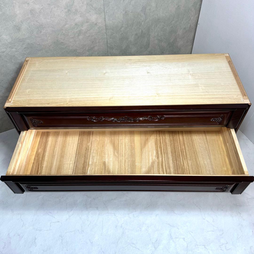 【高級桐タンス】府中家具 下段 箪笥 時代家具 アンティーク レトロ 着物 装飾