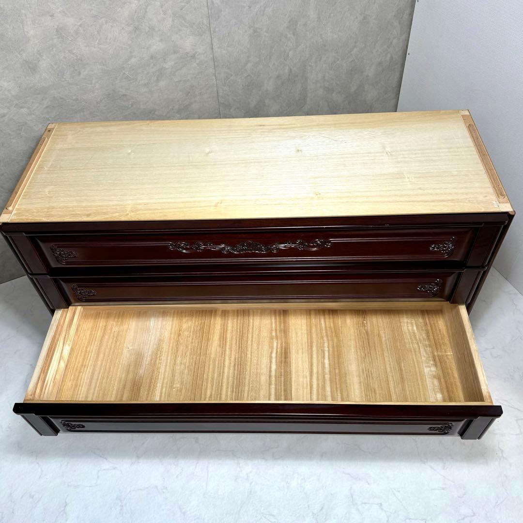 【高級桐タンス】府中家具 下段 箪笥 時代家具 アンティーク レトロ 着物 装飾