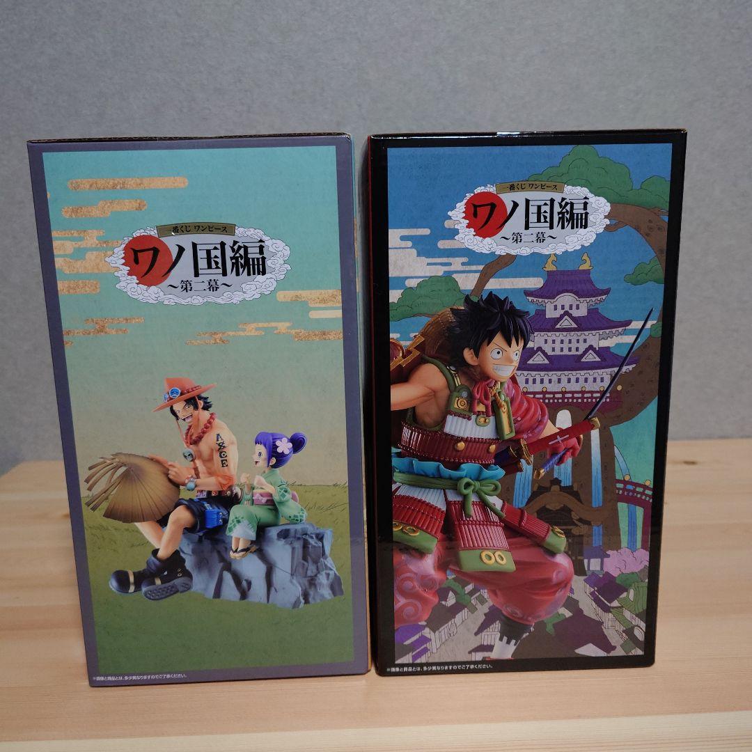 エース&お玉フィギュアとルフィ太郎フィギュア