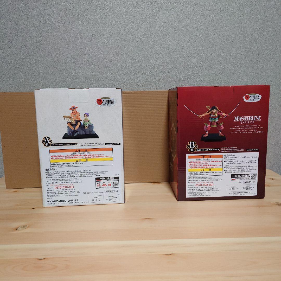 エース&お玉フィギュアとルフィ太郎フィギュア