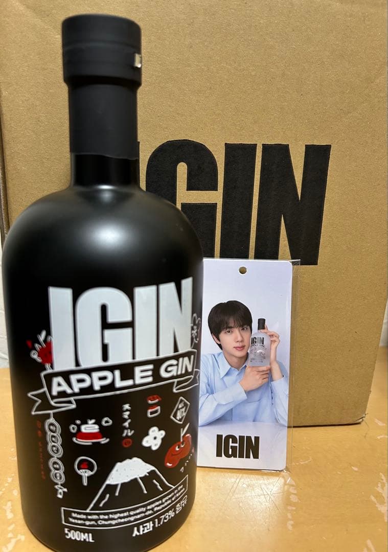 IGIN 新品未開封　JAPAN エディション　ボトルタグ付き　BTS JIN