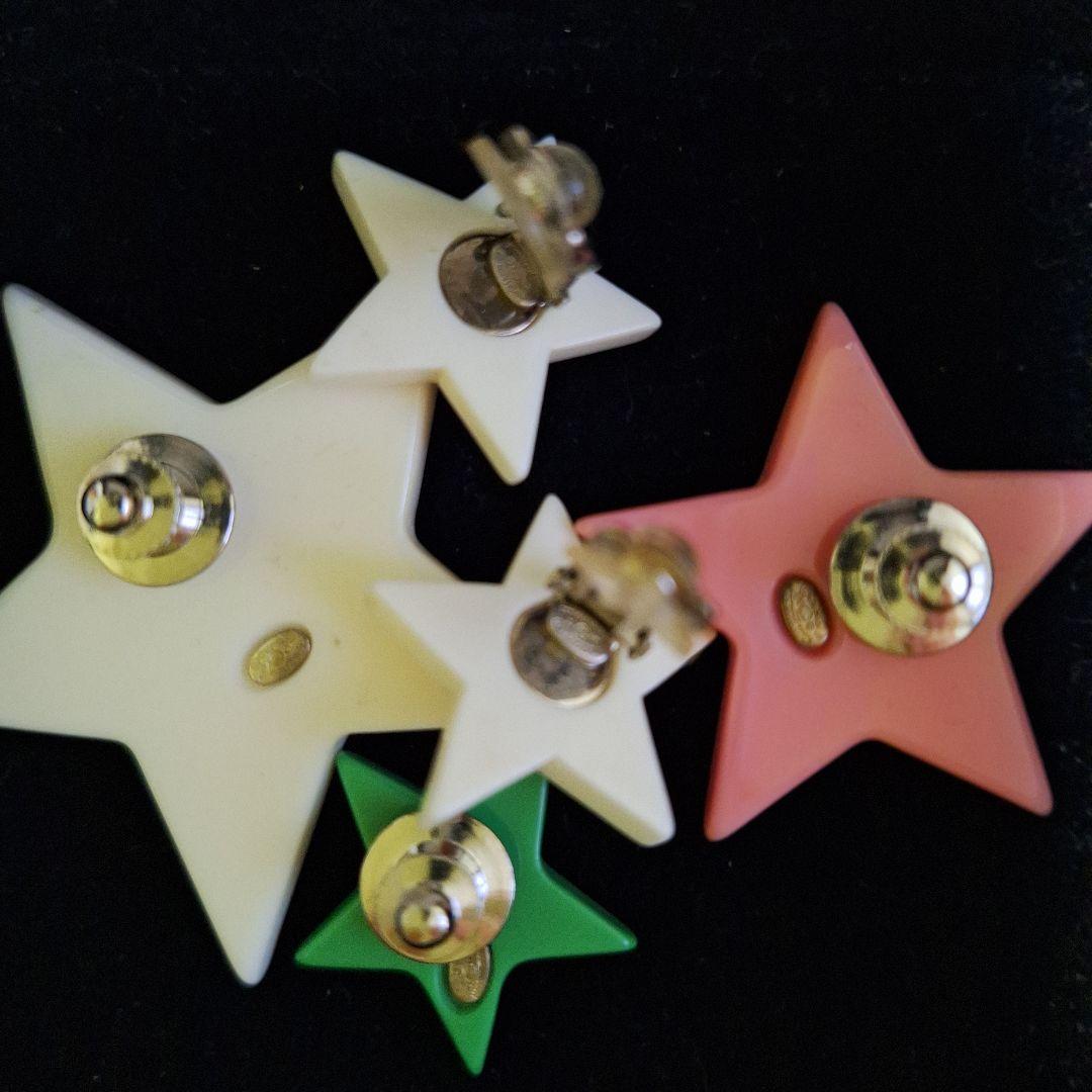 CHANEL　シャネル　ブローチ3点　イヤリング1点　セット　星　スター