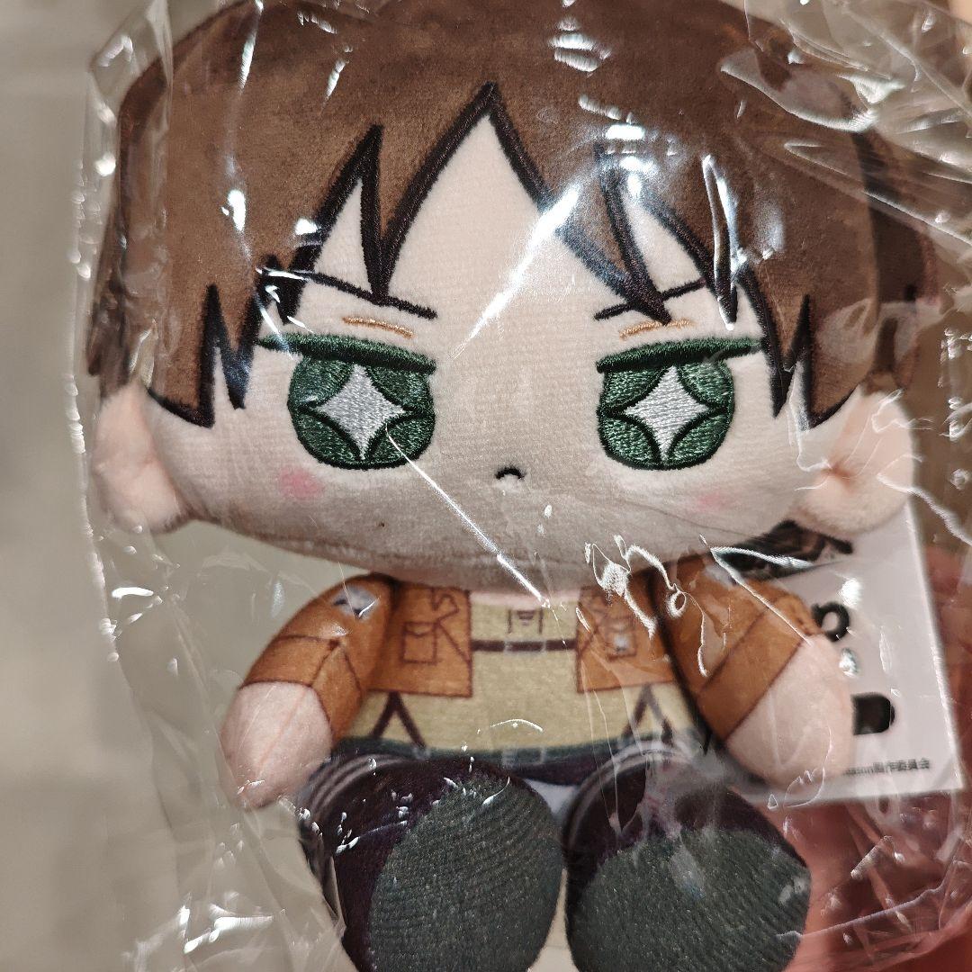 進撃の巨人 エレン+リヴァイ 4點セットおすわりたぴぬい ぬいぐるみ