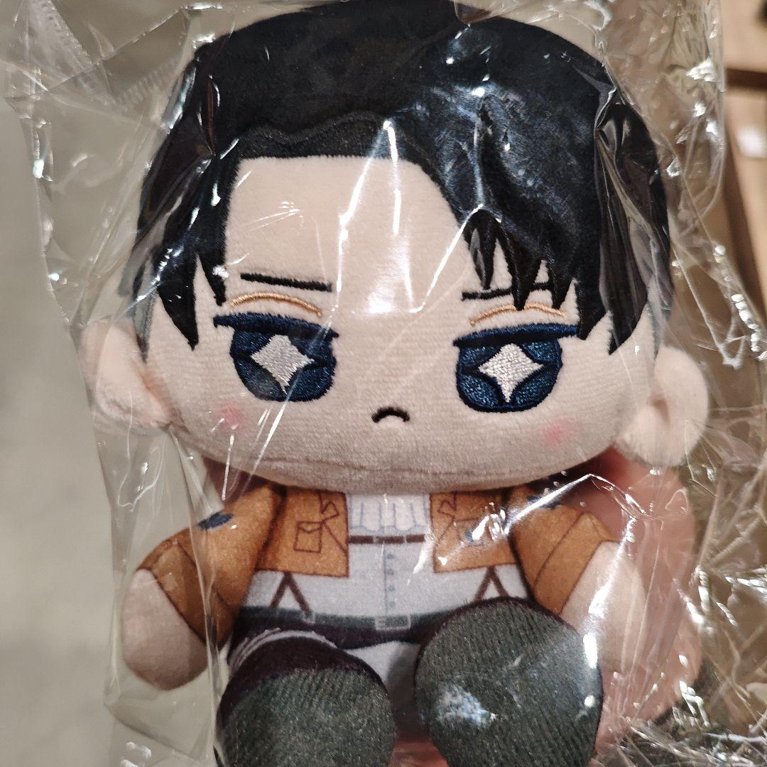 進撃の巨人 エレン+リヴァイ 4點セットおすわりたぴぬい ぬいぐるみ