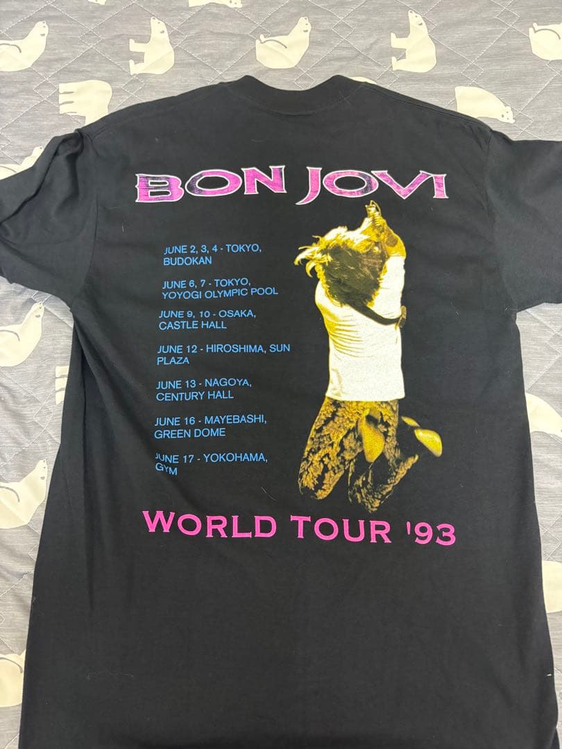 超レアL美品！90s BON JOVI 日本TOUR Tシャツ　BROCKUM製