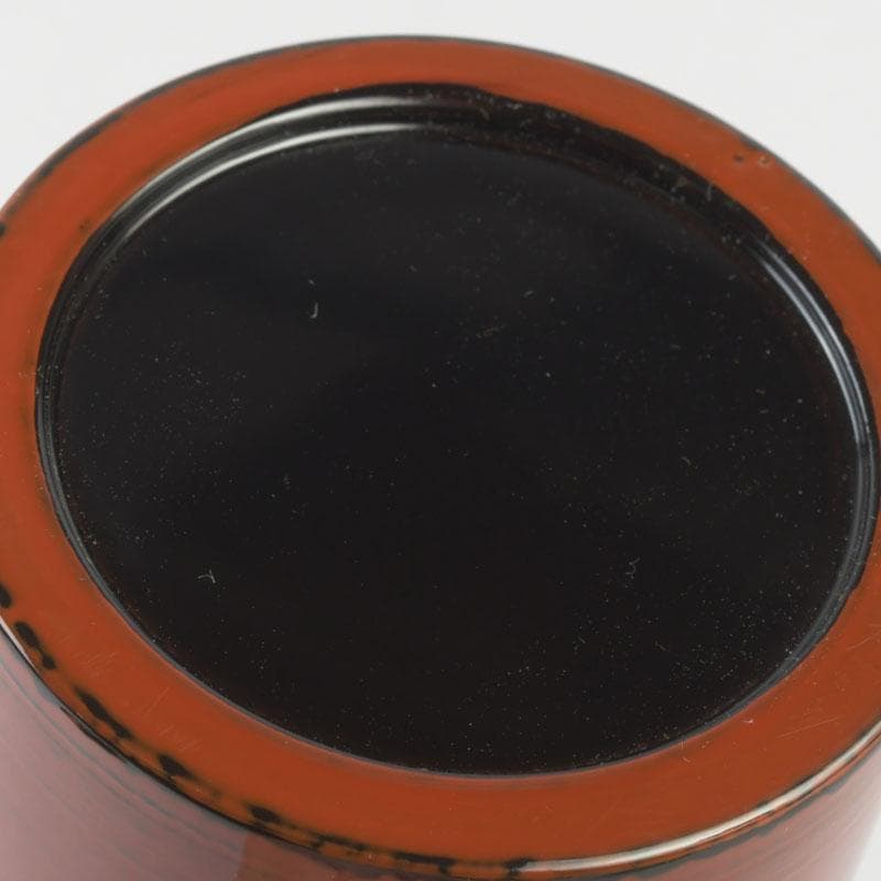 茶道具　中村湖彩作　根來塗　金輪寺　棗　共布共箱　V　9799