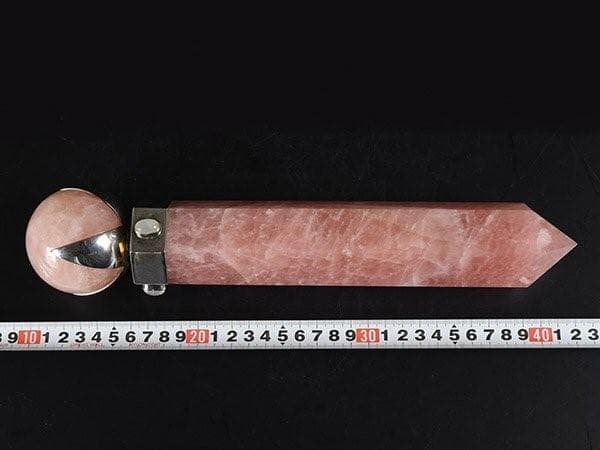 ローズクォーツ守り剣の置物