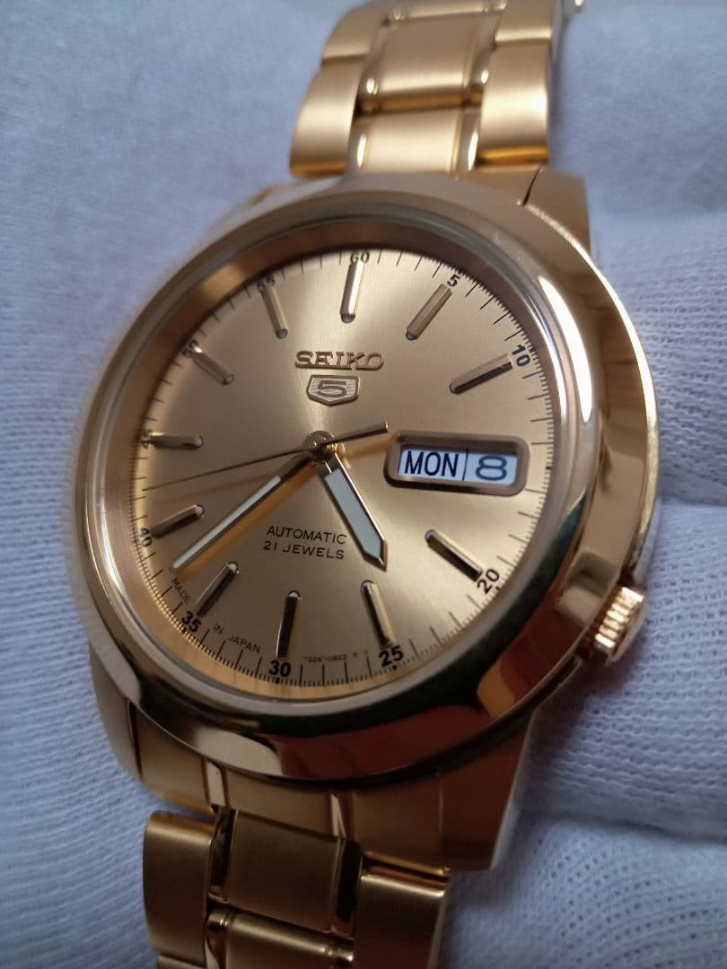 【けん】SEIKO　機械式自動巻　AUTOMATIC　フルゴールド　美品