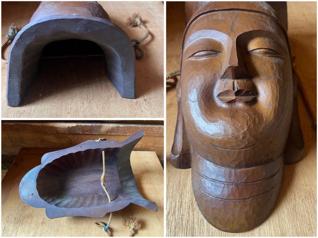 【O-1627】お面 能面 恵比寿 おかめ お多福 東南アジア 仏教 天狗 般若