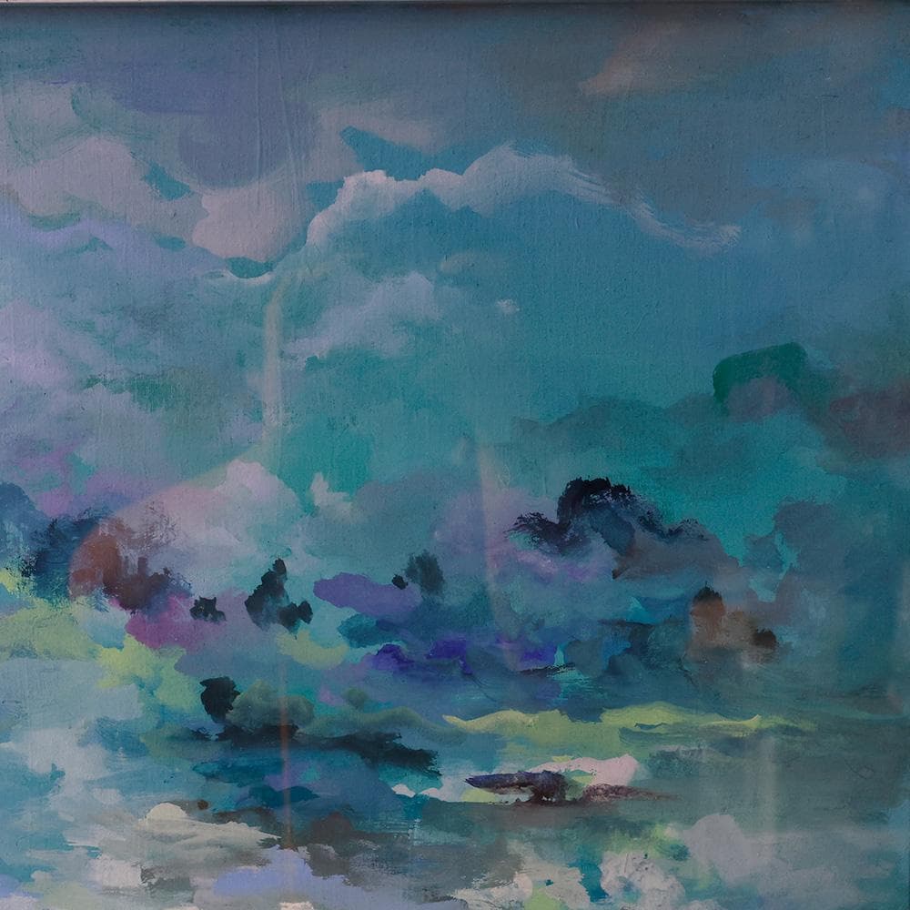 川上秀也 日本表現主義会員 F10号 共シール 額縦６４cm＊７１㎝