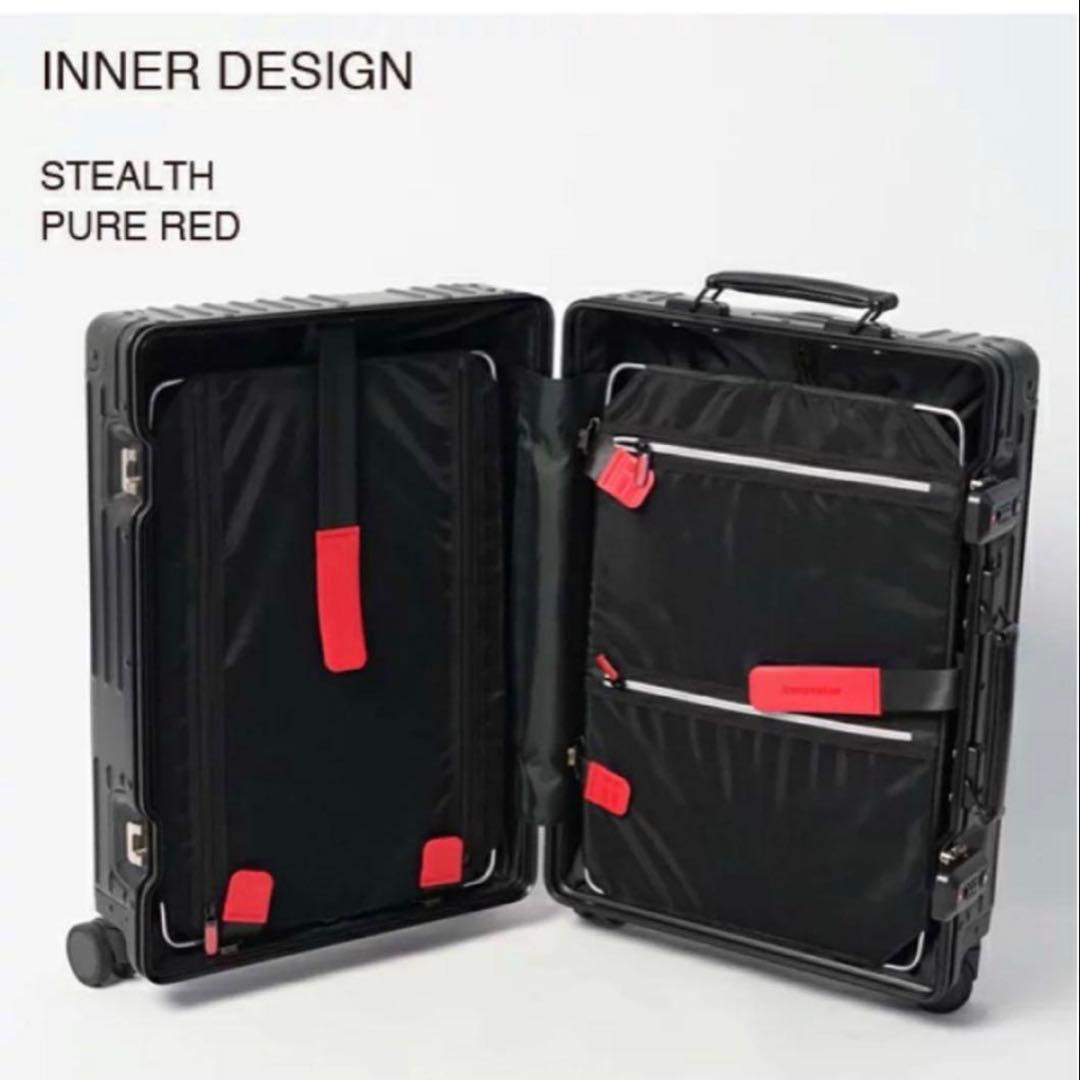 イノベーター 36L アルミスーツケース ステルス(黒） inv1811