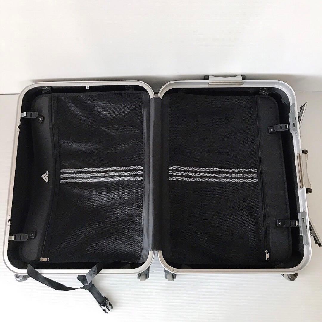 adidas ブラック キャリーケース 5 スーツケース 旅行バッグ