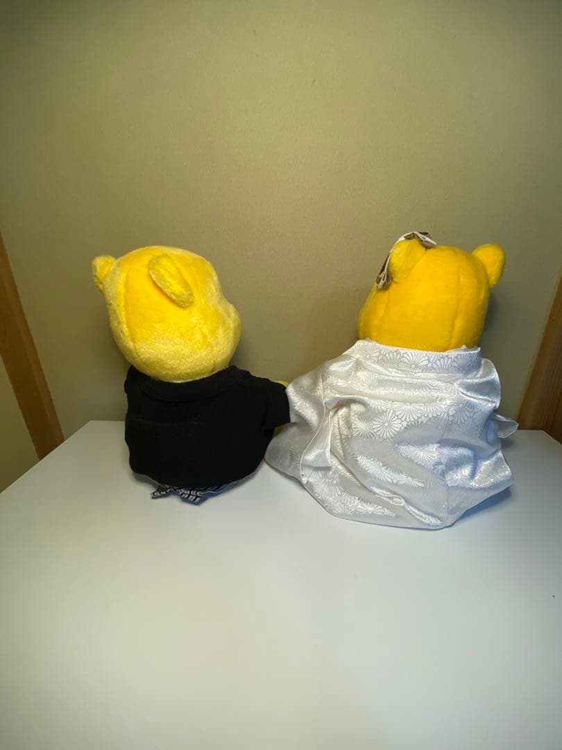 プーさん 和服 ぬいぐるみ 2体セット「手作り」　値段交渉あり