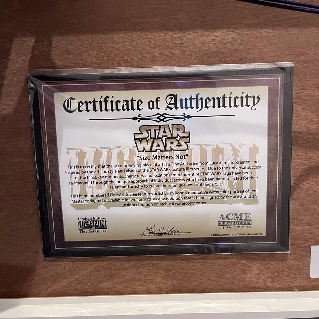 最終値下 star wars 額装 アート スターウォーズ ポスター ヨーダ