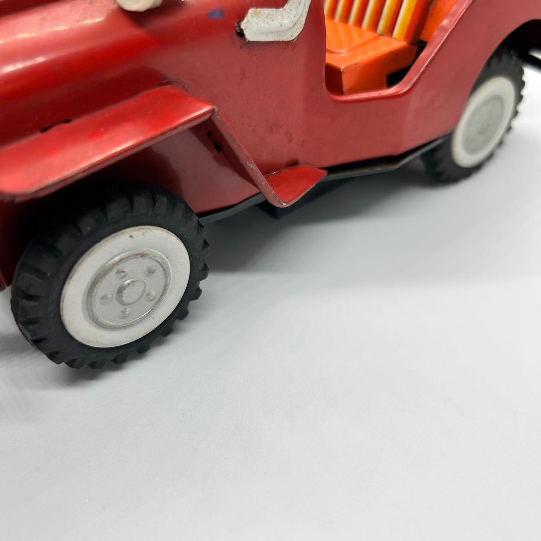 日本製　ブリキ　ジープ　JEEP 電池式　当時物