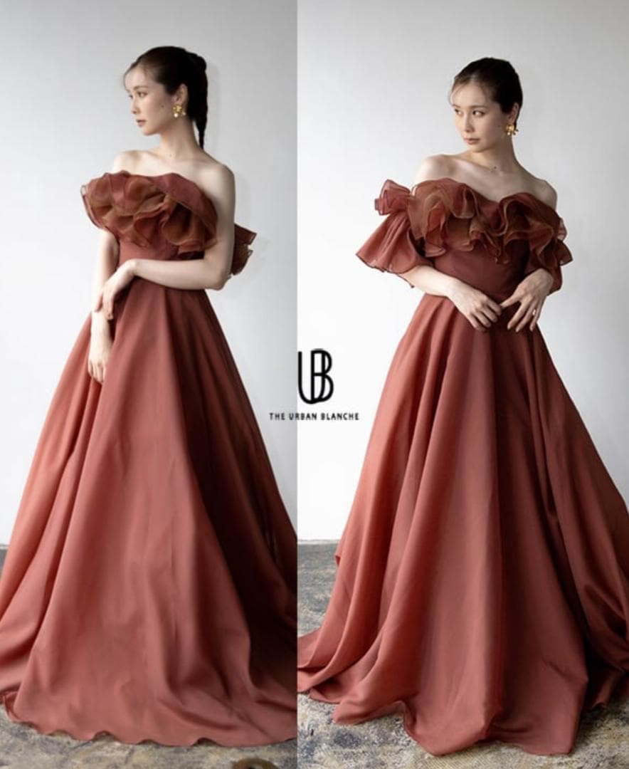 THE URBAN BLANCHE　2WAY　フリル　カラードレス